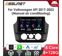 Autoradio Android Multimedia Radio Wireless Carplay per Volkswagen VW UP! UP 2017 - 2023 Lettore schermo GPS stereo automatico AC manuale WIFI