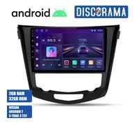 AUTORADIO ANDROID NISSAN QASHQAI 2 X-TRAIL 3 T32 2013-2017 STEREO AUTO TOUCH 10"