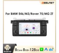 8 + 128G AI Voice Car Android Auto Radio per BMW E46 M3 318 320 325 330 335 Carplay 4G LTE lettore P2-CP 4Core 2G 32G