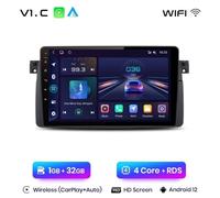 AutoRadio Android Per BMW E46 M3 318/320/325/330/335 1G+32GB CarPlay-AndroidAuto