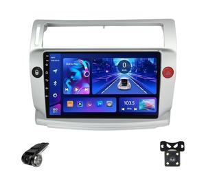 Autoradio Android per Citroen C4 LA LC C-Triomphe C-Quatre 2004-2014 Schermo Touchscreen Android Auto CarPlay Musica/Bluetooth/FM/AM/WiFi/GPS/ADAS DVR/Ventola Di Raffreddamento(V20)