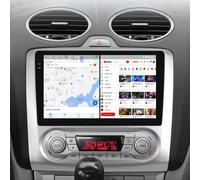 9 "10.33'' Carplay 4G 2 Din autoradio Android per Ford Focus 2004-2011 Exi AT Auto Multimedia Player P1 Silver
