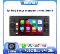 Autoradio Android per Ford Focus 2007 Mondeo S-max C MAX Kuga Galaxy Fiesta Transit Fusion Connect Autoradio Multimedia Carplay S4 B