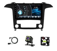 Autoradio Android per Ford S-Max (2007-2015) - CarPlay wireless/Android Auto/DSP - Telecamera + Microfono - 2 DIN da 9 pollici - Comandi al volante, supporta SWC 4G WiFi DAB Veloce(W7)