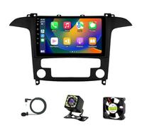 Autoradio Android per Ford S-Max (2007-2015) - CarPlay wireless/Android Auto/DSP - Telecamera + Microfono - 2 DIN da 9 pollici - Comandi al volante, supporta SWC 4G WiFi DAB Veloce(S7)