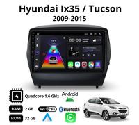 AUTORADIO ANDROID PER HYUNDAI IX35 TUCSON 2009-2015 9" CARPLAY WIFI QLED GPS