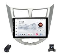 Autoradio Android per Hyundai Solaris 1 2010-2016 1280 * 720 Touch Screen Wireless CarPlay/FM/AM/RDS/DSP/Bluetooth/4GLTE 5G Wi-Fi Schermo Diviso Comandi Al Volante Navigazione GPS(NF-7)
