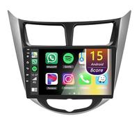 Autoradio Android per Hyundai Solaris Accent Verna 2010-2016 Carplay e Android Auto schermo touch HD da 9'' per autoradio GPS WiFi Navigazione per auto Radio Bluetooth Sat Nav GPS (8Core (4+64GB))