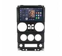 Autoradio Android per Jeep Wrangler Unlimited 3 JK 2008-2010 Autoradio Portatile Touchscreen con Navigazione Ota, Gps, Mirror Link, Controllo Vocale, Bluetooth, Aux, 4 Nucleo 4G+64G