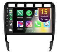 Autoradio Android per Porsche Cayenne 2002-2010 Carplay e Android Auto schermo touch HD da 9'' autoradio GPS WiFi Navigazione per auto Radio Bluetooth Sat Nav GPS (8Core (2+32GB))