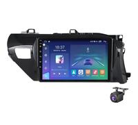 Autoradio Android per To-yota Hilux 2016-2018 RHD, Touchscreen IPS da 10 Pollici Suppor to Wireless CarPlay e Android Auto WiFi/GPS Bluetooth FM Comandi al Volante e Retrocamera Mic(Size:8Core 8+128G)