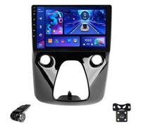 Autoradio Android per Toyota Aygo Peugeot 108 Citroen C1 2014+ Schermo Touchscreen QLED Android Auto CarPlay Musica Wireless/Bluetooth/FM/AM/WiFi/GPS/ADAS DVR/Ventola Raffreddamento(B,V300)