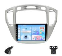 Autoradio Android per Toyota Highlander 1 XU20 2001-2007 Schermo Touchscreen QLED Android Auto CarPlay Musica Wireless/Bluetooth/FM/AM/RDS/WiFi/GPS/ADAS DVR/Ventola Di Raffreddamento(Silver,V300)