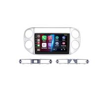 Autoradio Android per Volkswagen Tiguan 2006-2016 Bluetooth, Ips Touchscreen Radio con Siri/Vocale/Gps Navigazione/Musica Online/Mirror Link, Telecamera di, 8 Nucleo 8G+256G