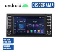 AUTORADIO ANDROID STEREO 4/64GB VOLKSWAGEN TOUAREG MULTIWAN TRANSPORTER 2004-11