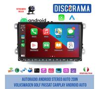 AUTORADIO ANDROID STEREO AUTO 2DIN VOLKSWAGEN GOLF PASSAT CARPLAY ANDROID AUTO