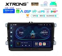 AUTORADIO ANDROID STEREO VOLKSWAGEN SKODA SEAT 9" NAVIGATORE CARPLAY XTRONS
