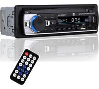 Autoradio Bluetooth 4.0 1 DIN 4X40W Funzione AUX Lettore MP3 E Doppia Porta
