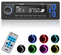 Autoradio Bluetooth 5.0 Vivavoce, Radio Stereo 4 X 60W Ricevitore 1 DIN,7 Color