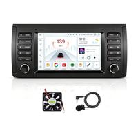Autoradio Bluetooth 7 Pollici per BMW E39 con Wireless CarPlay e Android Auto, Android 12, Schermo IPS Touch WiFi 4G, Navigatore GPS, Bluetooth 5.0, Lettore Multimediale, AM/FM RDS, DSP
