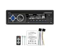 Autoradio Bluetooth con lettore CD, VCD, DVD, 1 DIN, 12 V, RDS/FM/AM, con vivavoce, USB, SD, AUX, localizza e trova una voce AI