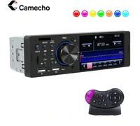 Autoradio Bluetooth con touch screen capacitivo da 4 pollici, autoradio singolo DIN, ricevitore radio FM con due porte USB/AUX-in/scheda SD + comandi al volante Caratteristiche●Bluetooth: la funzione 