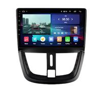 Autoradio Bluetooth per Peugeot 207 207CC 2006-2015 Mirror Link/Usb/Type-C/Telecamera di Backup/Microfono/Supporto Telecomando Autoradio Compatibile, 4 Nucleo 4G+64G