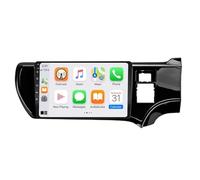 Autoradio Bluetooth per Toyota Aqua Prius RHD 2011-2017 con Schermo, Radio con Mirror Link/Usb/Aux/Fm/Mic/Type-C, Supporta Telecamera Posteriore, 4 Nucleo 1G+16G
