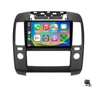 Autoradio Car Schermo tattile stereo Android 14 Double Din per Nissan Navara 2004-2010 Carplay/Android Auto, schermo touch HD da 9'', ricevitore audio per auto, WiFi BT GPS FM Radio + telecamera(8 COR