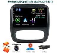 Autoradio Car Stereo GPS Navi Per Renault Opel Trafic Vivaro 2014-2019 Android14