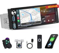 Autoradio Carplay 1 Din Compatibile con Wireless Android Auto 6,9 Pollici Touchs