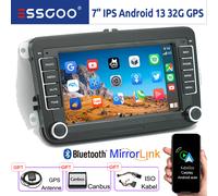 Autoradio Carplay Android 14 GPS WiFi RDS Bluetooth Per VW GOLF 5 6 Caddy Touran