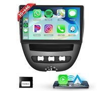 Autoradio Carplay da 10,1 pollici per Citroen C1/Toyota Aygo/Peugeot 107, Podofo Touch Screen Android 2G+64G con Carplay Wireless Android Auto, Bluetooth/GPS/WiFi/FM/RDS/HiFi/USB/Comandi al Volante
