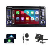 Autoradio Carplay per Audi A3 S3 RS3 2003-2012 con Apple CarPlay e Android Auto Wireless,Schermo Touchscreen da 7 Pollici Radio FM RDS SWC Bluetooth MIC GPS Retrocamera Auto