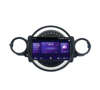 Autoradio Carplay per BMW Mini Cooper R56 R60 2007-2014 Mirror Link/Usb/Type-C/Telecamera di Backup/Microfono/Supporto Telecomando, 4 Nucleo 4G+64G