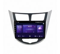 Autoradio Carplay per Hyundai Solaris Verna 2010-2016 Touchscreen Lettore, Mirror Link, Fm Radiotelecamera di Backup, Bluetooth Autoradio Compatibile, 4 Nucleo 4G+64G