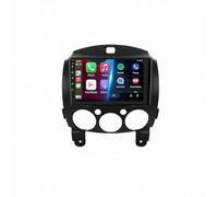 Autoradio Carplay per MAZDA 2 Demio 2007-2014 Mirror Link/Usb/Type-C/Telecamera di Backup/Microfono/Supporto Telecomando Autoradio Compatibile, 4 Nucleo 1G+16G