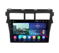 Autoradio Carplay per Toyota Vios Yaris 2007-2012 con Schermo, Radio con Mirror Link/Usb/Aux/Fm/Mic/Type-C, Supporta Telecamera Posteriore Autoradio, 8 Nucleo 4G+64G