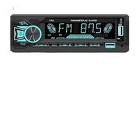 Autoradio con lettore MP3, radio FM, vivavoce, pannello 1 DIN, supporto AUX/USB/TF, ricarica telefono