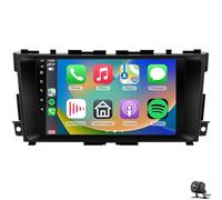 Autoradio con Schermo per Nissan Altima Teana 2013-2018 aggiornamento radio wireless CarPlay Android Auto touchscreen da 9 pollici BT navigazione GPS MirrorLink telecamera di retromarcia(8 CORE 8+128