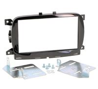 Autoradio Cornice Adattatore Doppio DIN per Fiat 500 Facelift Nero Lucido