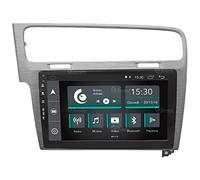 Autoradio Cus+B91tom Fit per Volkswagen Golf 7 Grigio satinato Android GPS Bluetooth WiFi Dab USB Full HD Touchscreen Display 10"