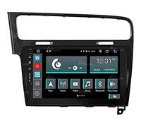 Autoradio Custom Fit per Volkswagen Golf 7 Nero Android GPS Bluetooth WiFi Dab USB Full HD Touchscreen Display 10" processore 8core e comandi vocali