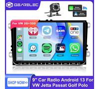 Autoradio da 9 "Android 13 per VW Passat 6 7 CC Polo GOLF 5 6 Touran T5 WiFi Navigazione GPS BT WiFi Unità principale a schermo diviso Radio FM 1G 32G