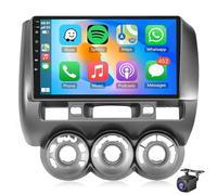 Autoradio Da 9'' Per Hon-da Jazz 2002-2008 Con Touch Screen Radio Con CarPlay Android Auto Mirror Link Bluetooth Navigazione GPS WiFi 4G FM RDS SWC DSP USB Microfono (Size:M300,Color:guida a sinistra)