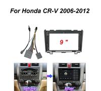 Autoradio da 9 pollici per Honda CRV CR-V 2007-2011 Fascia Panel Dash Kit installa Facia Console cornice adattatore piastra Trim Frame Cable