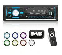 Autoradio DAB+ con Bluetooth 1 DIN lettore multimediale digitale vivavoce autoradio FM/AM lettore MP3 4x50W due ingressi USB/AUX/SD + telecomando Attrezzatura:1. Supporta la trasmissione europea DAB a