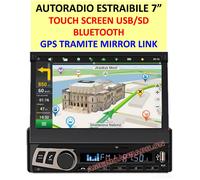 Autoradio Display 7 1 Din estraibile Usb Bluetooth Aux Hd Touc Screen Navigatore