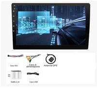 Autoradio Doppio DIN 7 Pollici Touch Screen Carplay Android Bluetooth GPS 4+64G