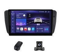 Autoradio doppio DIN con Bluetooth, per SEAT Ibiza 6J IV 4 2008-2015 Wireless Carplay Android Auto 9 pollici Touch Screen Autoradio FM Radio con telecamera di backup Controllo del volante (C20Plus)